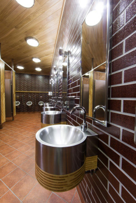 Нержавеющая круглая раковина SLUN 17 арт: 93170 Sanela Чехия (фото, схема)