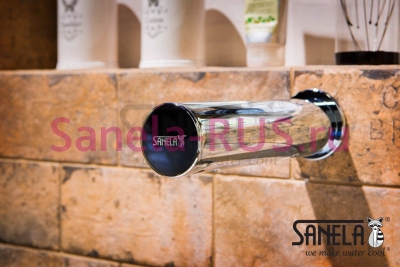 Настенный бесконтактный кран SLU 43KB арт: 03431 Sanela Чехия (фото, схема)