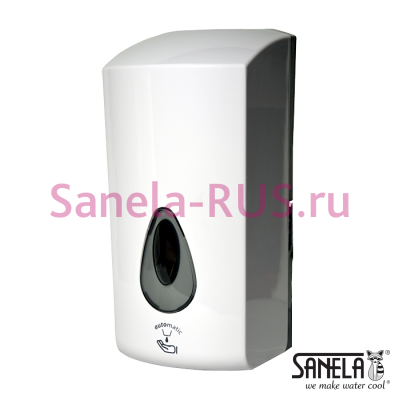 Автоматический дозатор жидкой дезинфекции, белый пластик, 1л SLDN 08ED арт: 72082 Sanela Чехия (фото, схема)