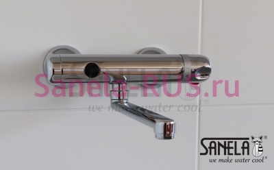 Настенный бесконтактный смеситель SLU 25SB арт: 33259 Sanela Чехия (фото, схема)