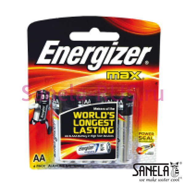 4 щелочные батарейки, 1,5В АА 2700 мА/час SLA 36